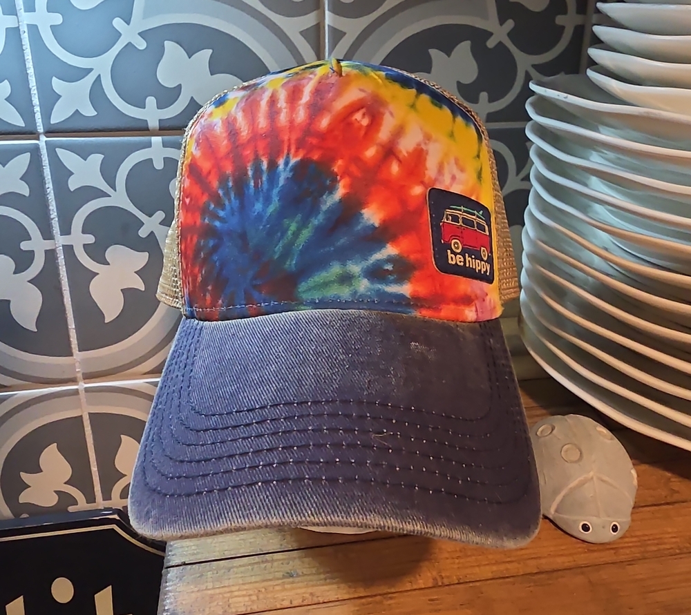 Legacy Tie-Dye Trucker Hat - Red, Blue, Yellow